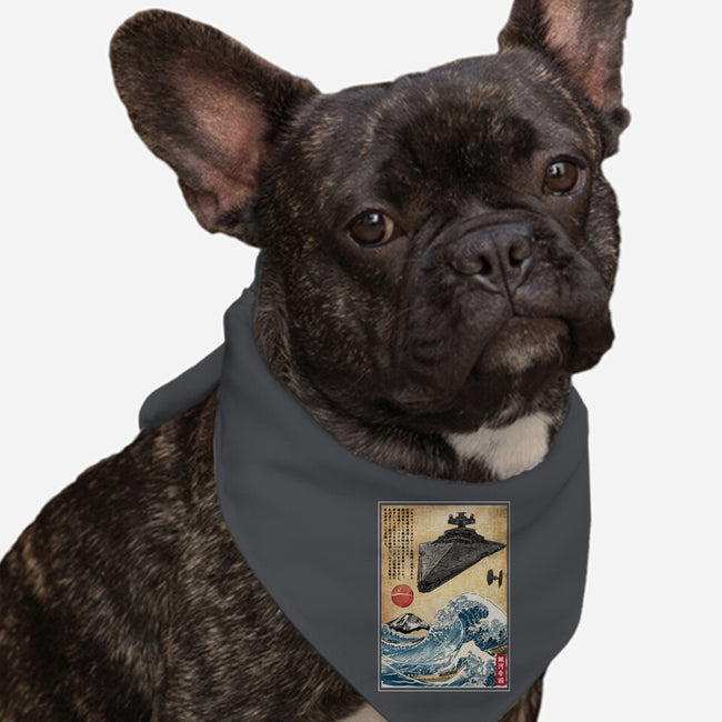 Star Destroyer In Japan-Dog-Bandana-Pet Collar-DrMonekers