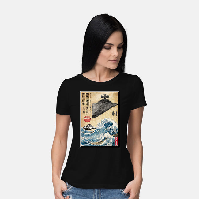 Star Destroyer In Japan-Womens-Basic-Tee-DrMonekers