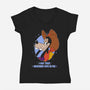 I Got That Hyucking Dog In Me-Womens-V-Neck-Tee-Alexhefe