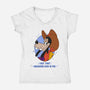 I Got That Hyucking Dog In Me-Womens-V-Neck-Tee-Alexhefe