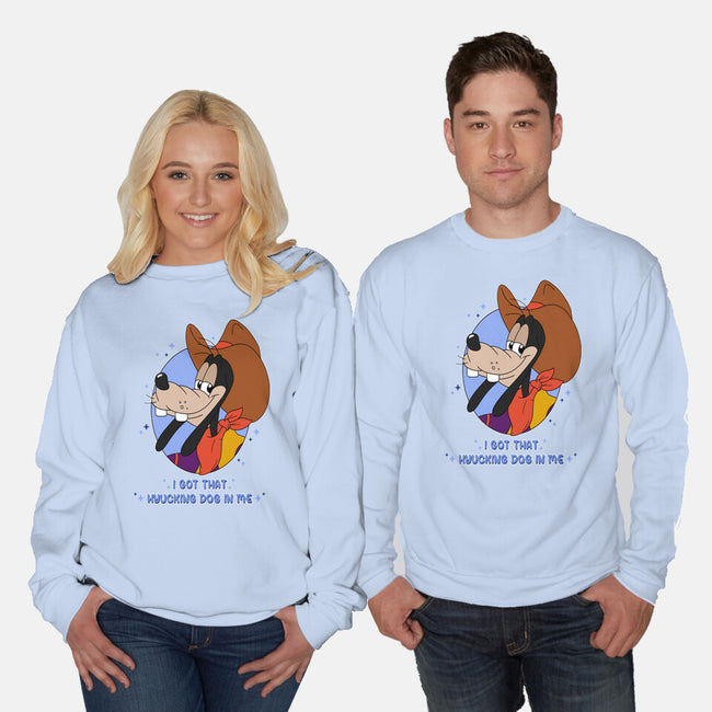 I Got That Hyucking Dog In Me-Unisex-Crew Neck-Sweatshirt-Alexhefe