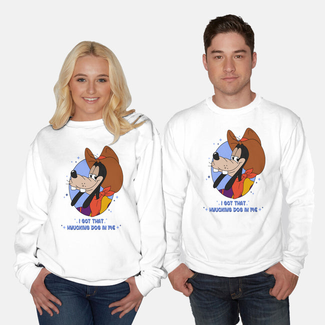 I Got That Hyucking Dog In Me-Unisex-Crew Neck-Sweatshirt-Alexhefe