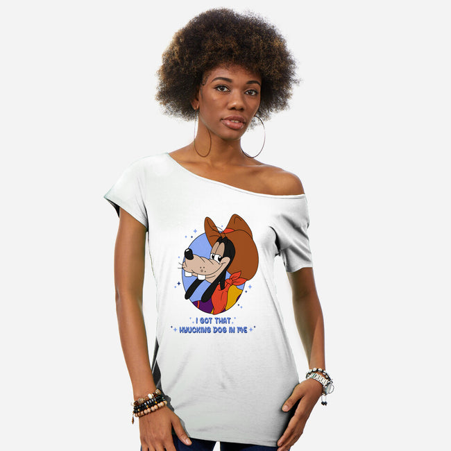 I Got That Hyucking Dog In Me-Womens-Off Shoulder-Tee-Alexhefe