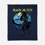 Iron Xenomorph-None-Fleece-Blanket-joerawks