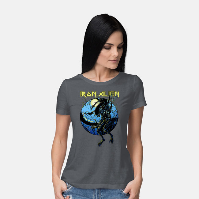 Iron Xenomorph-Womens-Basic-Tee-joerawks