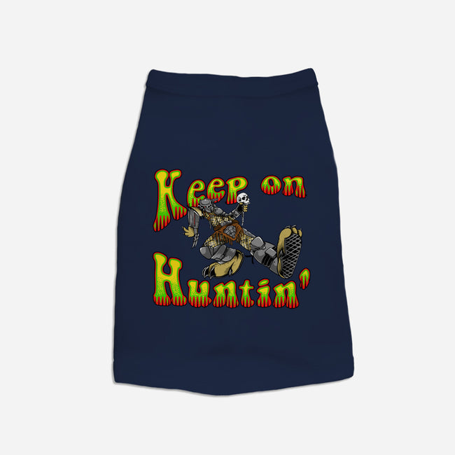 Keep On Huntin-Dog-Basic-Pet Tank-joerawks