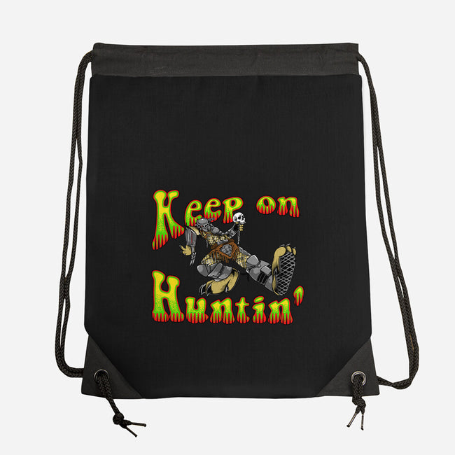 Keep On Huntin-None-Drawstring-Bag-joerawks