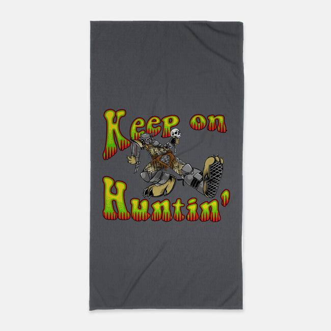 Keep On Huntin-None-Beach-Towel-joerawks