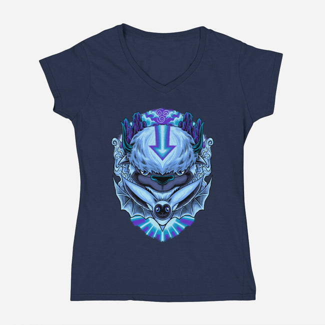 Avatar Pet-Womens-V-Neck-Tee-spoilerinc