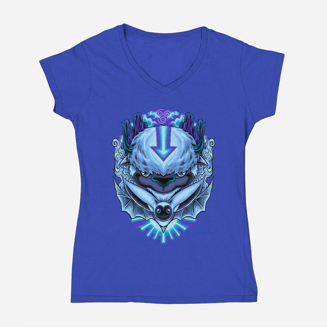 Avatar Pet-Womens-V-Neck-Tee-spoilerinc