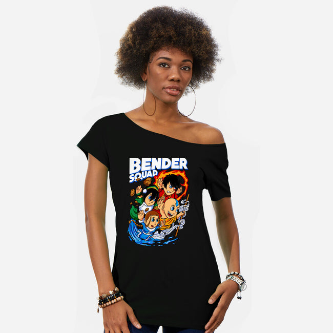 Bender Squad-Womens-Off Shoulder-Tee-spoilerinc