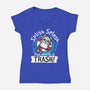 Splish Splash Trash-Womens-V-Neck-Tee-NemiMakeit