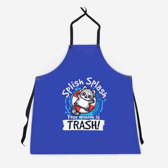 Splish Splash Trash-Unisex-Kitchen-Apron-NemiMakeit