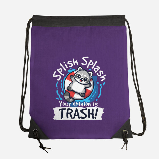 Splish Splash Trash-None-Drawstring-Bag-NemiMakeit
