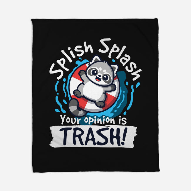 Splish Splash Trash-None-Fleece-Blanket-NemiMakeit