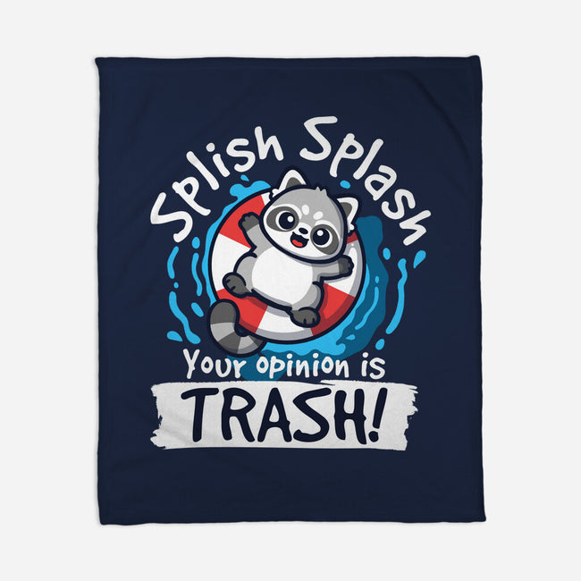 Splish Splash Trash-None-Fleece-Blanket-NemiMakeit
