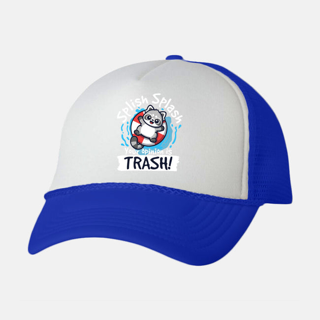 Splish Splash Trash-Unisex-Trucker-Hat-NemiMakeit