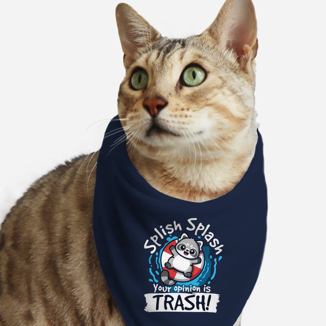 Splish Splash Trash-Cat-Bandana-Pet Collar-NemiMakeit