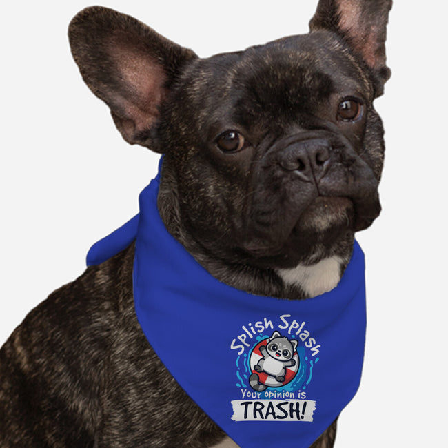 Splish Splash Trash-Dog-Bandana-Pet Collar-NemiMakeit