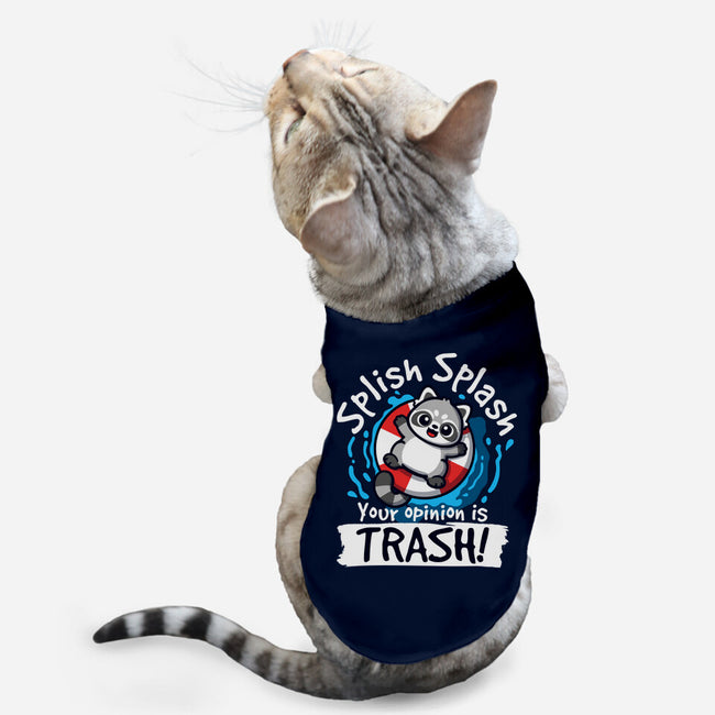 Splish Splash Trash-Cat-Basic-Pet Tank-NemiMakeit