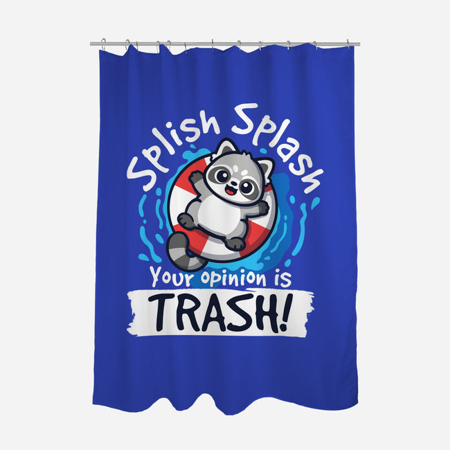 Splish Splash Trash-None-Polyester-Shower Curtain-NemiMakeit