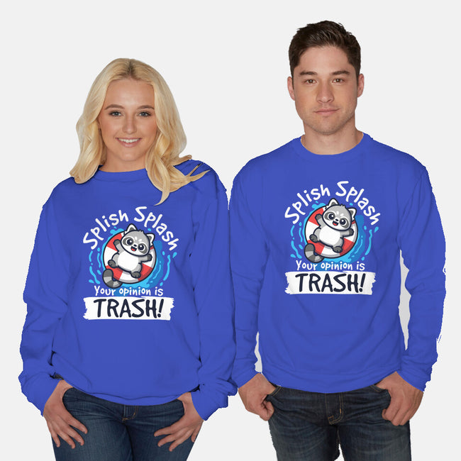 Splish Splash Trash-Unisex-Crew Neck-Sweatshirt-NemiMakeit