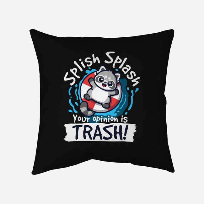 Splish Splash Trash-None-Non-Removable Cover w Insert-Throw Pillow-NemiMakeit