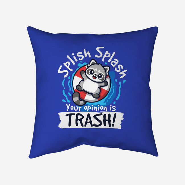 Splish Splash Trash-None-Non-Removable Cover w Insert-Throw Pillow-NemiMakeit