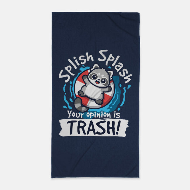 Splish Splash Trash-None-Beach-Towel-NemiMakeit