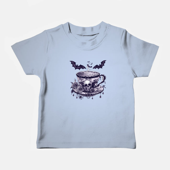 Coffee Goth-Baby-Basic-Tee-Tinycraftyaliens