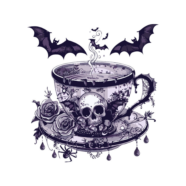 Coffee Goth-Womens-Fitted-Tee-Tinycraftyaliens