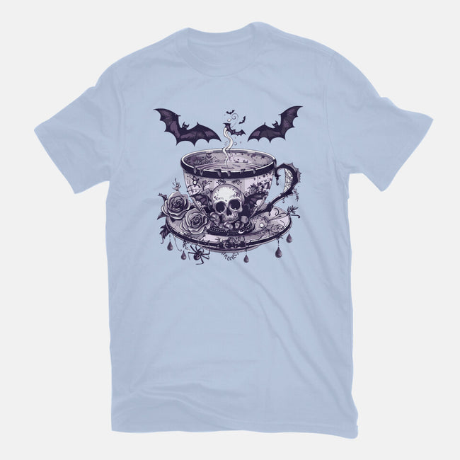 Coffee Goth-Womens-Fitted-Tee-Tinycraftyaliens