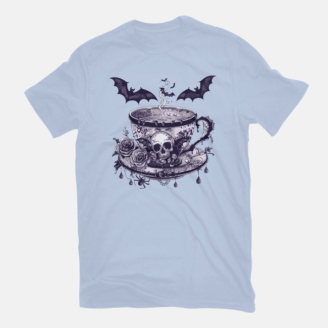 Coffee Goth-Womens-Basic-Tee-Tinycraftyaliens