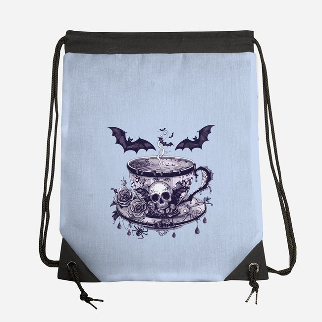 Coffee Goth-None-Drawstring-Bag-Tinycraftyaliens