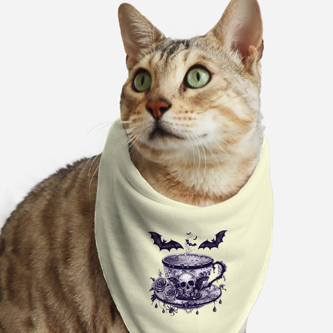 Coffee Goth-Cat-Bandana-Pet Collar-Tinycraftyaliens