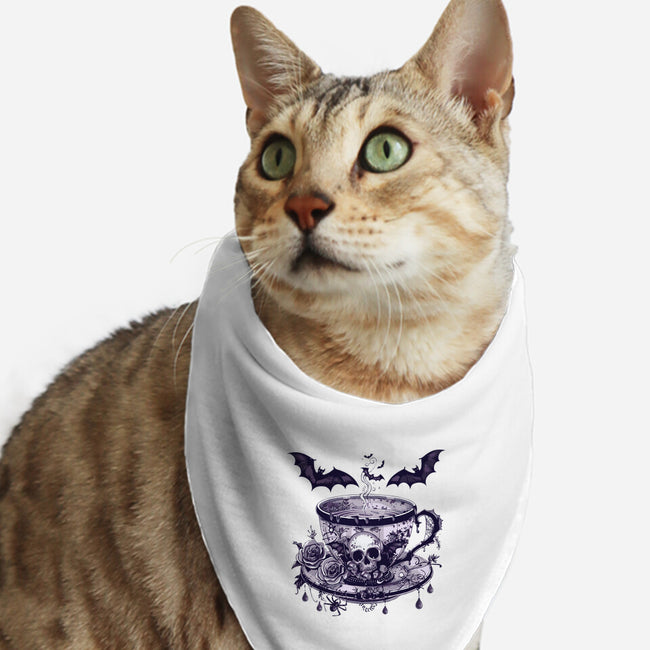 Coffee Goth-Cat-Bandana-Pet Collar-Tinycraftyaliens