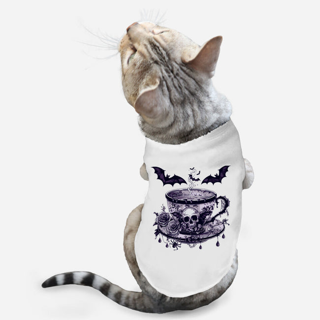 Coffee Goth-Cat-Basic-Pet Tank-Tinycraftyaliens