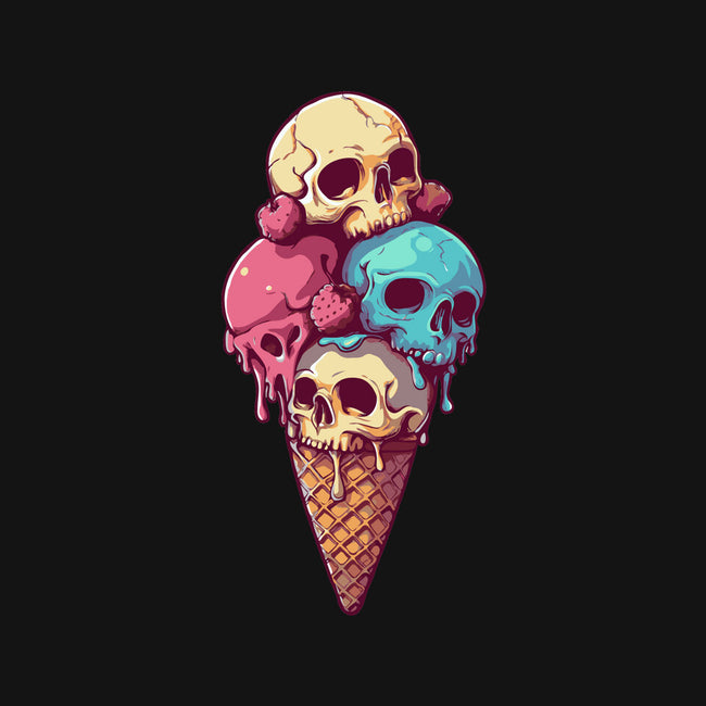Skull Ice Cream-None-Zippered-Laptop Sleeve-Tinycraftyaliens