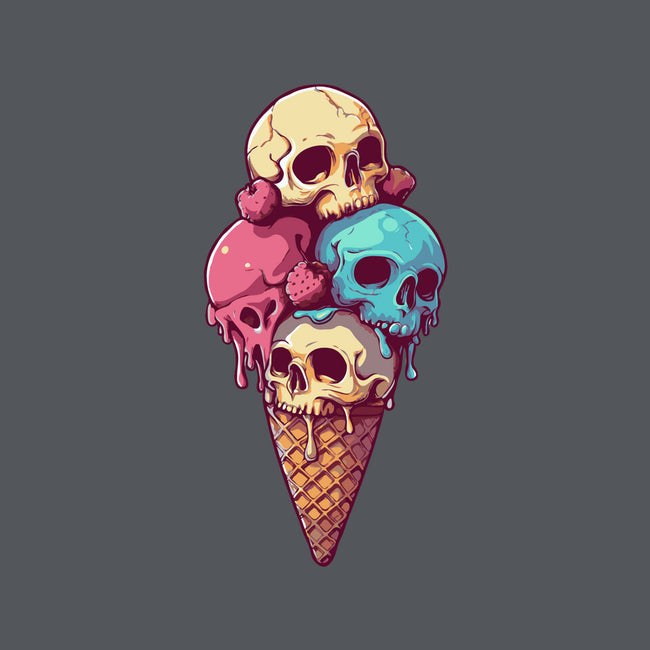 Skull Ice Cream-Womens-Fitted-Tee-Tinycraftyaliens