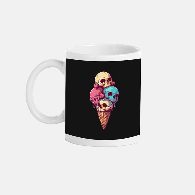 Skull Ice Cream-None-Mug-Drinkware-Tinycraftyaliens