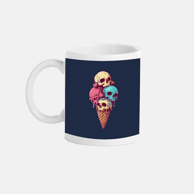 Skull Ice Cream-None-Mug-Drinkware-Tinycraftyaliens