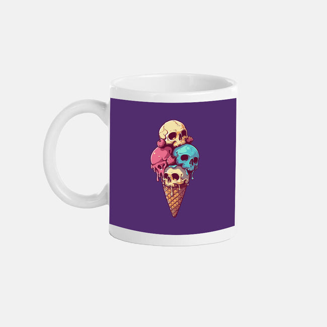 Skull Ice Cream-None-Mug-Drinkware-Tinycraftyaliens