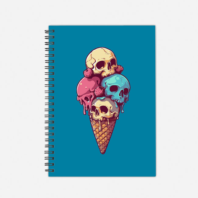 Skull Ice Cream-None-Dot Grid-Notebook-Tinycraftyaliens