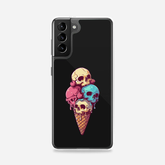 Skull Ice Cream-Samsung-Snap-Phone Case-Tinycraftyaliens