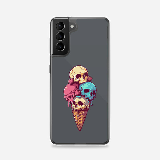 Skull Ice Cream-Samsung-Snap-Phone Case-Tinycraftyaliens