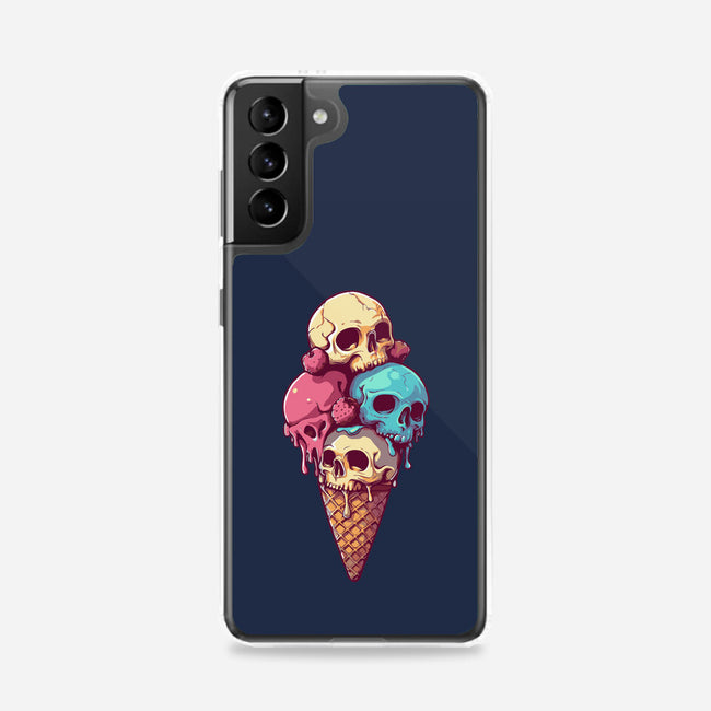 Skull Ice Cream-Samsung-Snap-Phone Case-Tinycraftyaliens