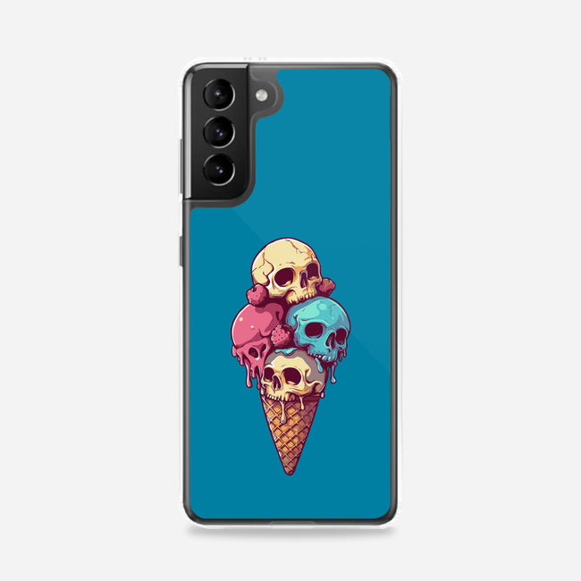 Skull Ice Cream-Samsung-Snap-Phone Case-Tinycraftyaliens