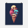 Skull Ice Cream-None-Matte-Poster-Tinycraftyaliens
