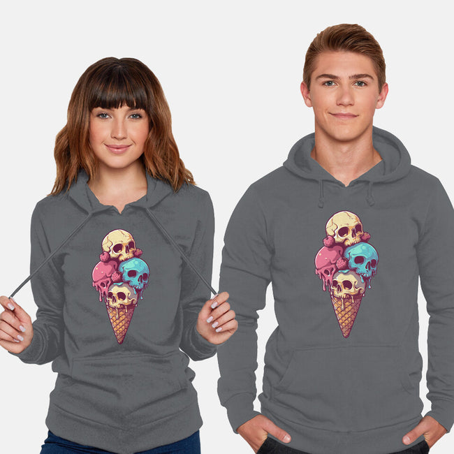 Skull Ice Cream-Unisex-Pullover-Sweatshirt-Tinycraftyaliens