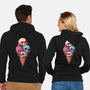 Skull Ice Cream-Unisex-Zip-Up-Sweatshirt-Tinycraftyaliens